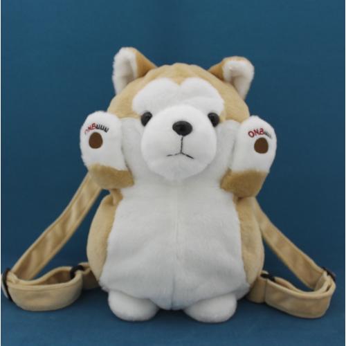 ＜大館能代空港＞秋田犬ぬいぐるみリュック（ベージュ）