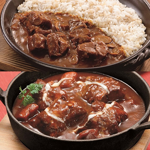 ★本場仙台の名店★＜牛たん炭焼利久＞カレー＆シチュー4個セット