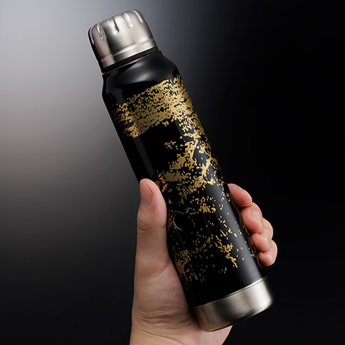 ＜ANA FINDS＞thermo mug × 土直漆器 うるしアンブレラボトル（ゴールド）