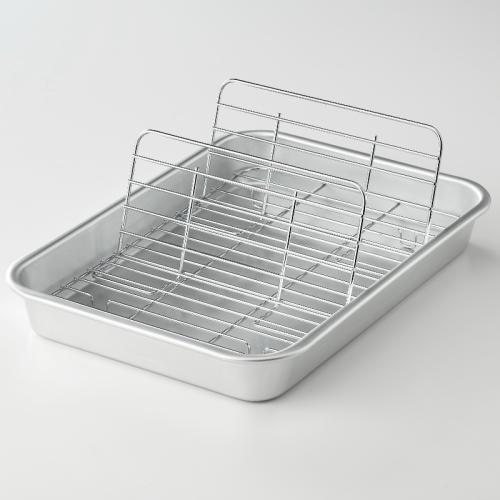 【日用雑貨】揚げ物名人立てるアミ付　深型天ぷらバットＳ