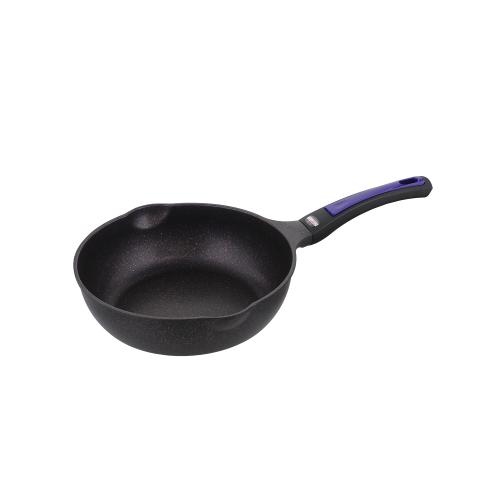 ＜ベストコ＞ヴォランテネオパープルダイヤモンドコートIHディープパン26cm