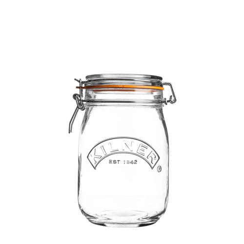 ＜KILNER＞キルナー ラウンドクリップトップジャー 1L