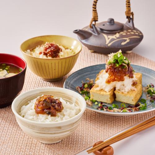 ＜ANA FINDS＞愛知・新食感めし友ご飯じゅれ4本セット（しらす＆明太子・あさり＆しょうが）