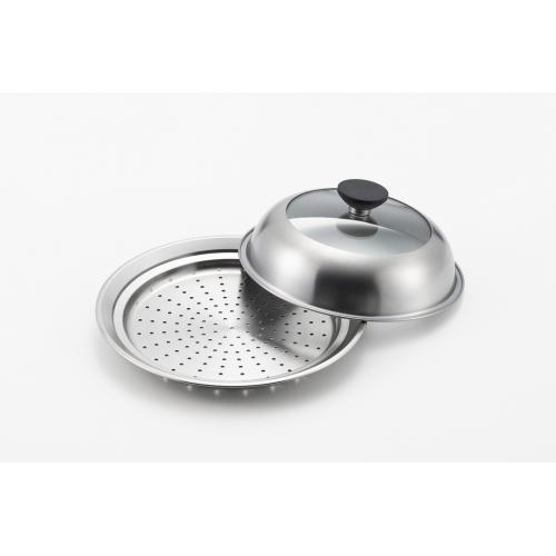 ＜ヨシカワ＞見える！フライパン用蒸し器 20～22cm用 YJ3211