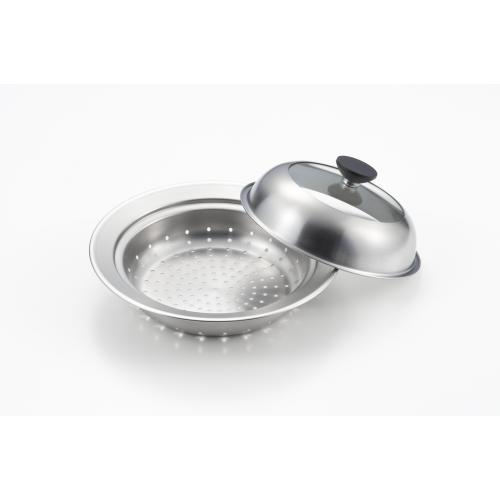 ＜ヨシカワ＞見える！お鍋用蒸し器 20-22cm YJ3626