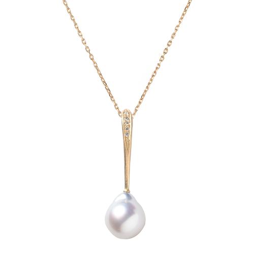 ＜HASUNA＞Bless ネックレス ショート あこやパール