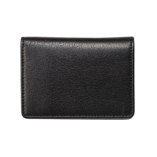 ＜ミラグロ＞牛革ソフトミリングレザー・通しマチ名刺入れ