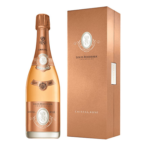 ＜ルイ・ロデレール＞クリスタル・ロゼ・ボックス【2014】（シャンパン）箱入り（エノテカ）