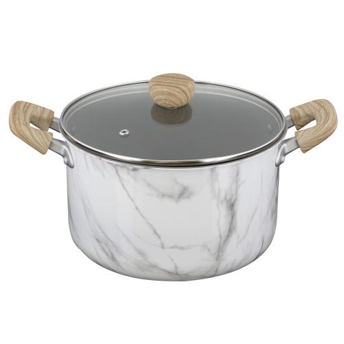 ＜ベストコ＞MARBLE KITCHEN IH シチューポット 22cm