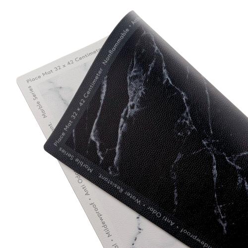 ＜ベストコ＞MARBLE KITCHEN リバーシブル ランチョンマット 32×42cm