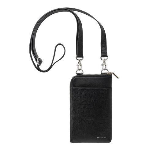 ＜ミラグロ＞シュリンクレザー・携帯ウォレット