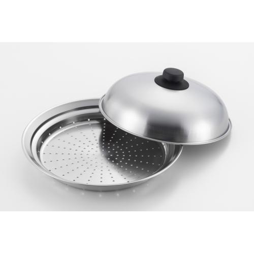 ＜ヨシカワ＞フライパンにのせて簡単蒸しプレート（ドーム型）24～26cm用