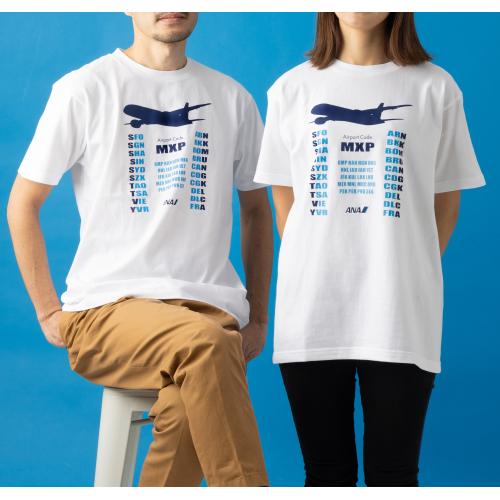 ＜ANAオリジナル＞国際線就航地3レターTシャツ(ミラノ)