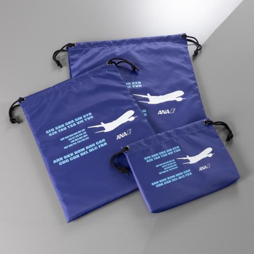 ＜ANAオリジナル＞トラベル巾着セット(国際線ver)