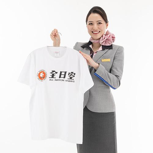 ＜ANAオリジナル＞レトロモチーフ Tシャツ 白（全日空）