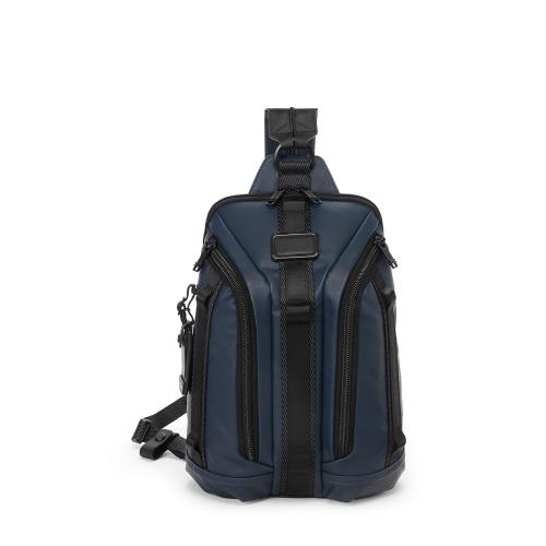 ＜TUMI＞ALPHA BRAVO 「ナイト」スリング  /ネイビーコーテッドキャンバス