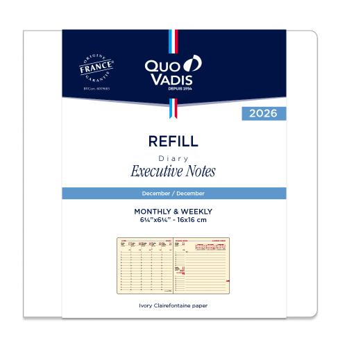 ＜クオバディス＞2026年度版 エグゼクティブノート/レフィルPE