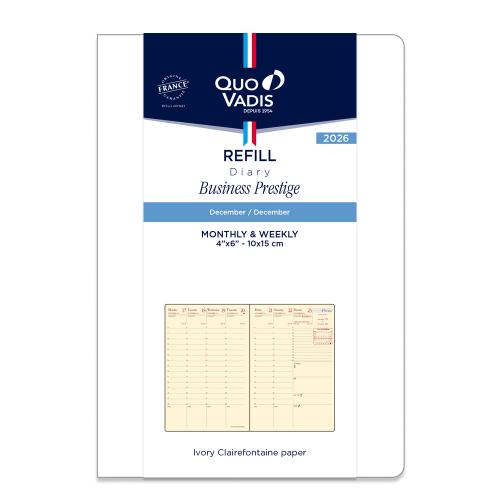 ＜クオバディス＞2026年度版 ビジネスプレステージ/10×15cm/レフィルPE