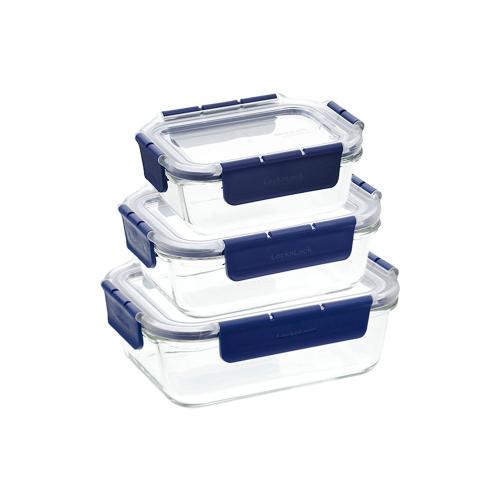 ＜LIV PLUS＞ロック&ロック トップクラス レクタンギュラー 3点セット