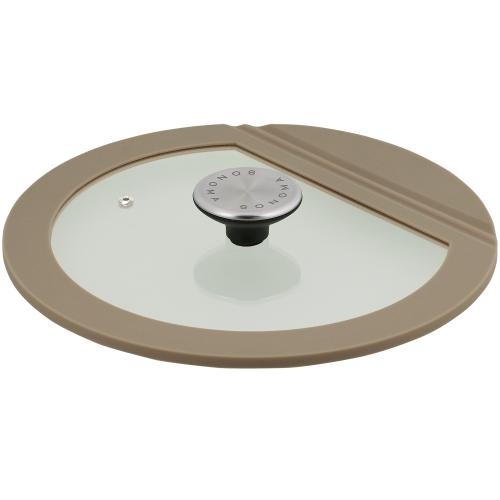 ＜LIV PLUS＞ソノマ ガラス蓋 24cm グレージュ