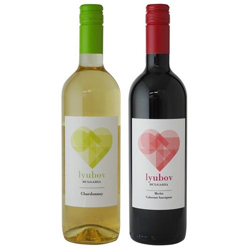 【送料込み】魅惑のブルガリアワインリュボフ赤白セット
