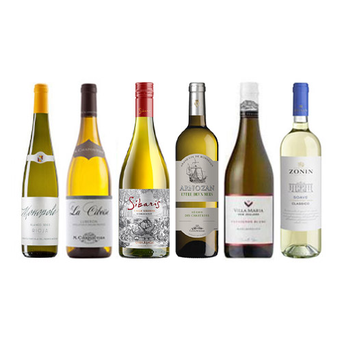 【送料当社負担】春の食材を使った料理と愉しみたい！世界の銘醸地からお届けする白ワインだけの6本セット