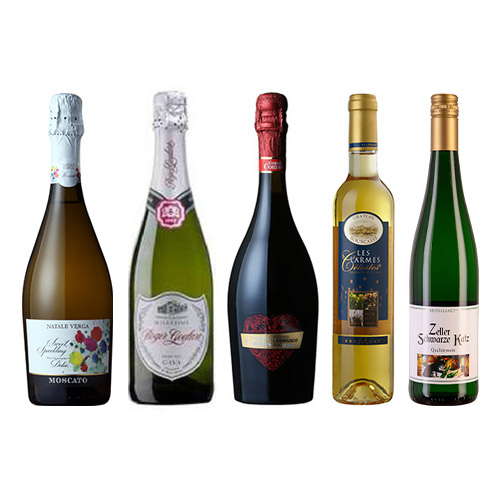 【送料当社負担】母の日に贈りたい！欧州銘醸4か国の甘口ワインを集めたバラエティ5本セット