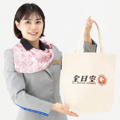 ＜ANAオリジナル＞レトロモチーフ 縦型トートバッグ（全日空）