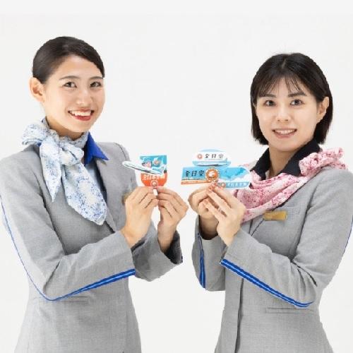 ＜ANAオリジナル＞レトロモチーフ ステッカー5枚セット（モヒカンブルー）