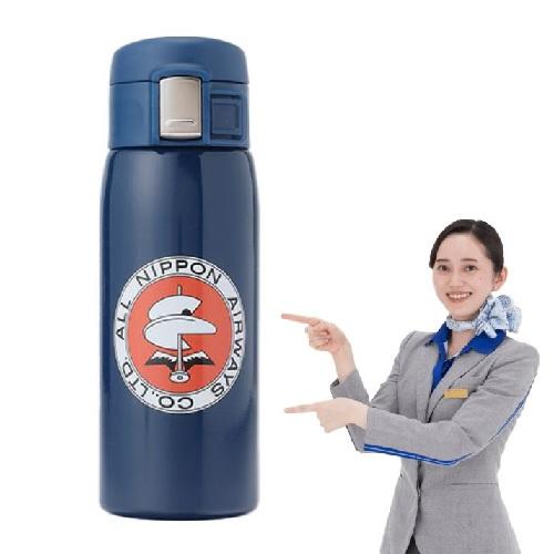 ＜ANAオリジナル＞レトロモチーフ ワンプッシュボトル（ネイビー）
