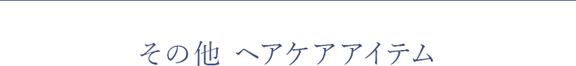 その他 ヘアケアアイテム