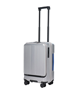 ＜ANAオリジナル＞フロントオープンキャリー（40L）機内持ち込み可 シルバー