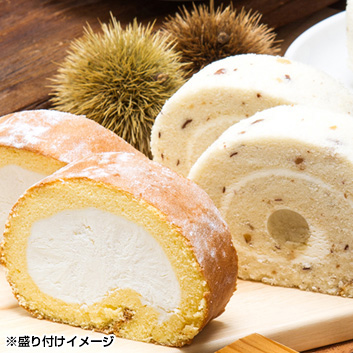 楽天市場】【岐阜新杵堂 渋皮入栗きんとんロール】 (450g×2)×2 和