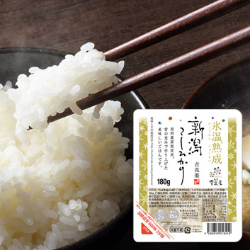 越後雪室屋氷温熟成®新潟こしひかりパックごはん 180g×36パック | ANA
