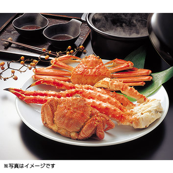 かに三昧満腹福袋Bセット（ボイル）／3種・合計1800g（姿ずわいがに・毛がに・たらばがに脚）〔代引不可〕 ds-2414603 かに三昧満腹福袋Bセット（ボイル）／3種・合計1800g（姿