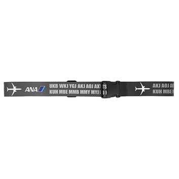 新品　ANA スーツケース ベルト 黒　就航地 空港3レター　公式サイト完売商品 新品ANA スーツケース ベルト 黒就航地 空港3レター公式サイト