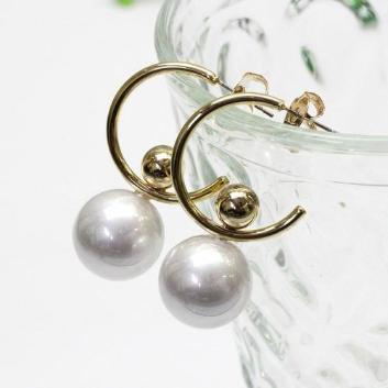 アビステ＞パールフープピアス/3240071／ゴールド | ANAショッピング A