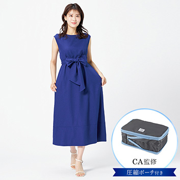 ANAオリジナル＞ANA meets Audire 7days wrap dress （Blue）／S