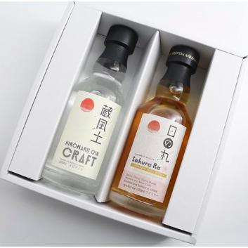 木内酒造＞日の丸ウイスキー Sakura Ra＋日の丸ジン 蔵風土 ミニボトル