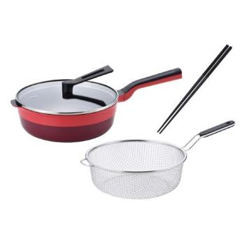 remy＞レミパンプラス&ストレーナー&菜箸 セット レッド RHF-931
