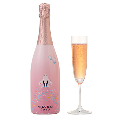 ＜ANAオリジナル＞HIKOUKI CAVA(飛行機カヴァ）ハレ空4本セット【2021】（ロゼスパークリングワイン）