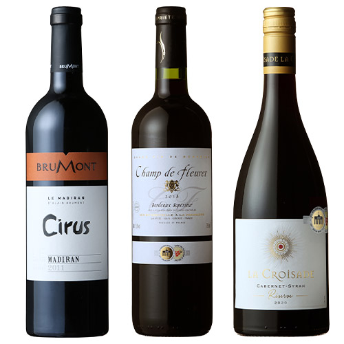 フランス濃厚赤ワイン3本セット