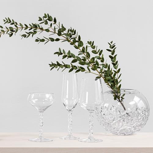 ＜Orrefors＞CARAT ワイングラス 2P