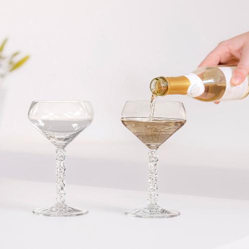 ＜Orrefors＞CARAT COUPEグラス 2P