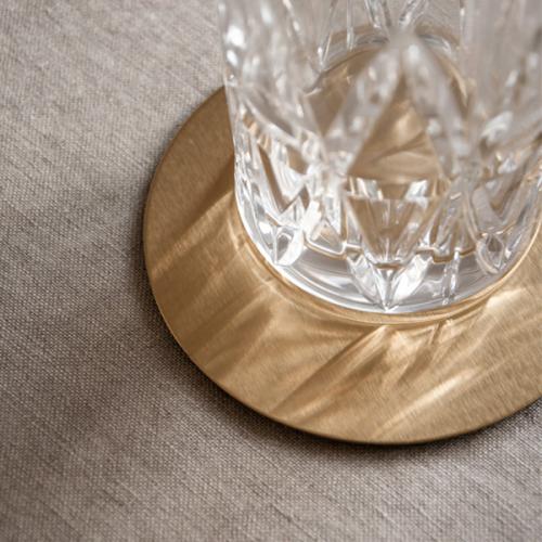 ＜Orrefors＞PEAK ハイボール&コースター 各4P SET