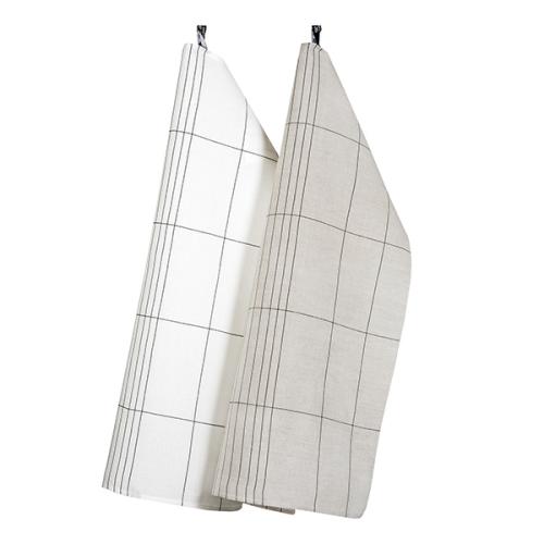 ＜クラスボルス＞Manhattan麻キッチンタオル50×70cm 2P SET