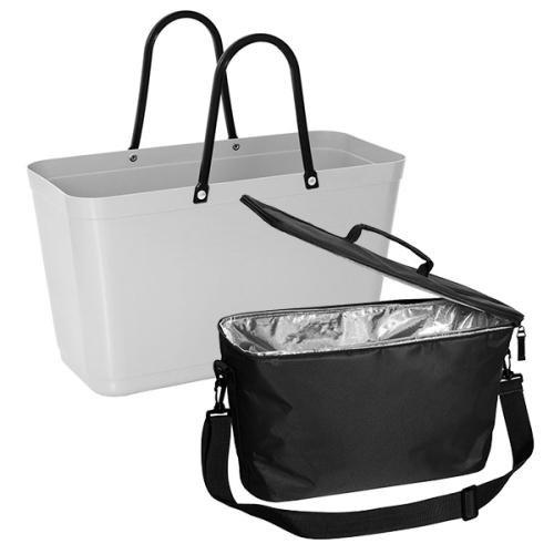 ＜HINZA＞マルチバッグ＆クーラーバッグ アッシュグレーLSET