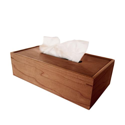 ＜cosineコサイン＞ティッシュボックスケース ウォルナット