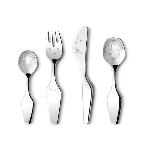 ＜ジョージジェンセン＞ALFREDO TWIST チャイルドカトラリー4P