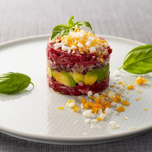 ＜北海道＞黒毛和牛生ハムユッケ丼セット